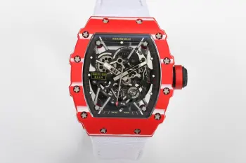 <p>太阳出品<p> 一体机芯 白宝石避震 </p><p> RICHARD MILLE 理查米尔 RM3 RM 35-02 双发条 55小时 </p><p>这是该系列第一枚搭载自动上链机芯的作品 并且别出心裁地使用全碳纤维材料来制作整个表壳 太阳出品精致推荐男士机械腕表 </p>