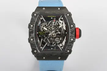 <p>太阳出品<p> 一体机芯 白宝石避震 </p><p> RICHARD MILLE 理查米尔 RM3 RM 35-02 双发条 55小时 </p><p>这是该系列第一枚搭载自动上链机芯的作品 并且别出心裁地使用全碳纤维材料来制作整个表壳 太阳出品精致推荐男士机械腕表 </p>