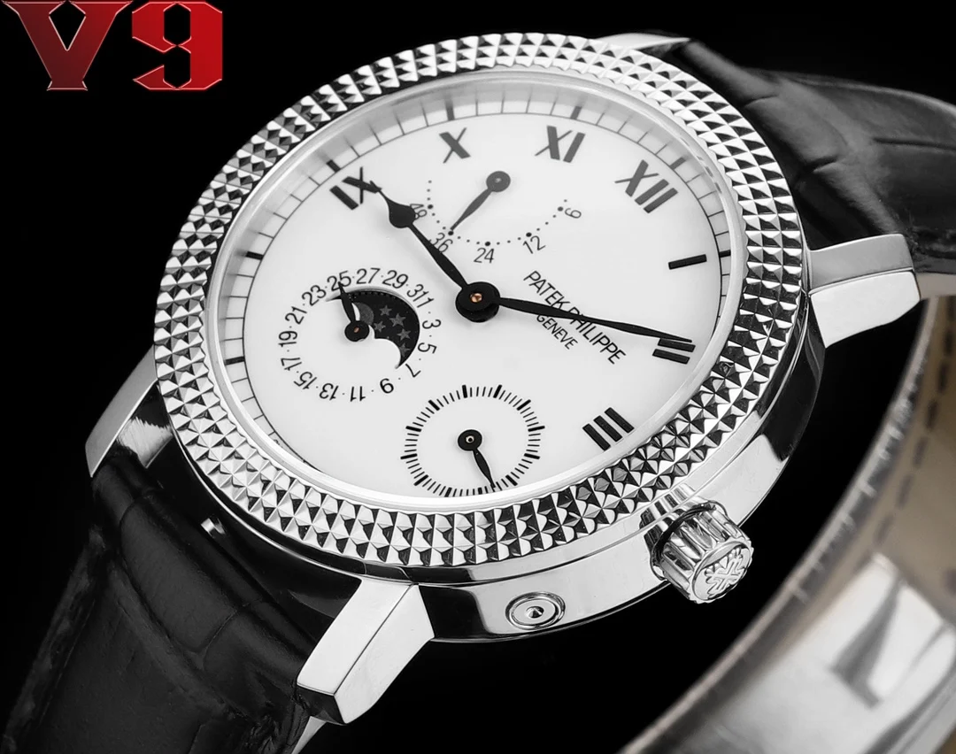PATEK PHILIPPE V9 Paris Nail Pattern Three-Dimensional Square Stud Watch Men s Mechanical Watch - Detail view 3