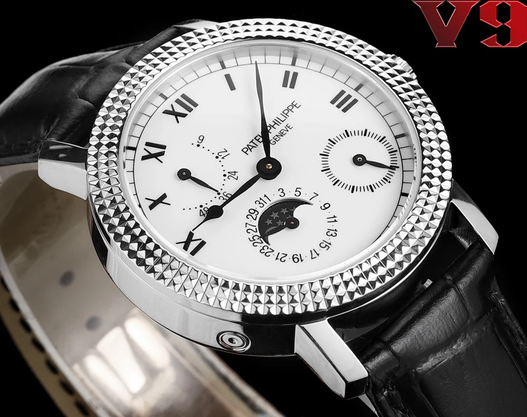 PATEK PHILIPPE V9 Paris Nail Pattern Three-Dimensional Square Stud Watch Men s Mechanical Watch - Detail view 4