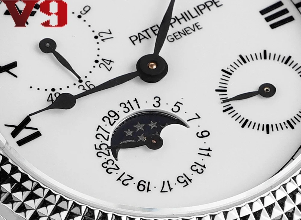 PATEK PHILIPPE V9 Paris Nail Pattern Three-Dimensional Square Stud Watch Men s Mechanical Watch - Detail view 5