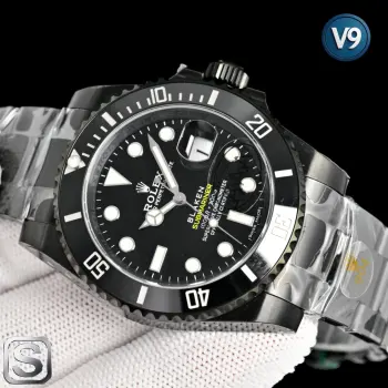 <p>太阳出品 V9-劳力士 ROLEX MT2 水鬼系列 BLAKEN-暗夜黑特别版</p><p>正品开模脱胎于黑水鬼116610LN 同步官网所有细节 一表一码  全新DLC镀黑工艺+防指纹图层 904L精钢材质表壳与表链 极细致化表盘工艺 搭载3135一体机芯 稳定性强 </p><p>直径40mm. 厚度12mm 太阳出品精致推荐男士机械腕表 </p>