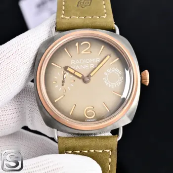 <p>太阳出品 白壳 <p>市场独家出品 沛纳海 PN6 </p><p>沛纳海 镭得米尔系列PAM01244</p><p>搭载6497上链机械手表 两针半 锅盖玻璃 针扣 牛皮 </p><p>47mm大表盘男表 精钢玻璃不易刮花玻璃 特制牛皮表带 太阳出品精致推荐男士机械腕表 </p>