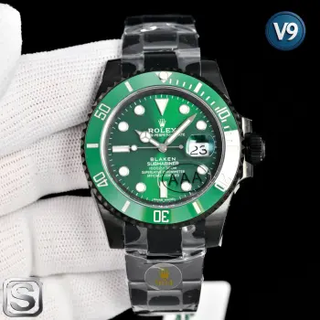 <p>太阳出品 V9-劳力士 ROLEX MT2 水鬼系列 BLAKEN-暗夜黑特别版</p><p>正品开模脱胎于黑水鬼116610LN 同步官网所有细节 一表一码  全新DLC镀黑工艺+防指纹图层 904L精钢材质表壳与表链 极细致化表盘工艺 搭载3135一体机芯 稳定性强 </p><p>直径40mm. 厚度12mm 太阳出品精致推荐男士机械腕表 </p>