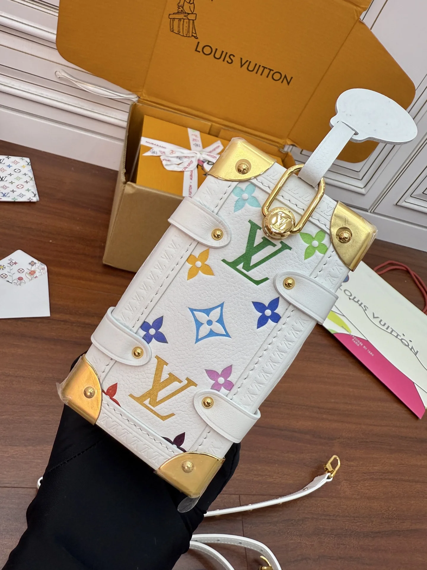 LVM14046 进口菱形面料手袋 女士斜挎包 - 细节图 8