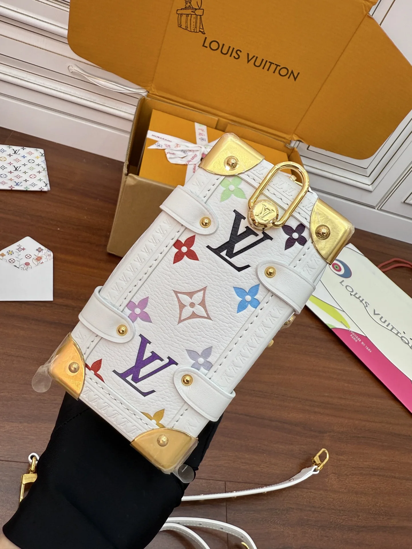 LVM14046 进口菱形面料手袋 女士斜挎包 - 细节图 9