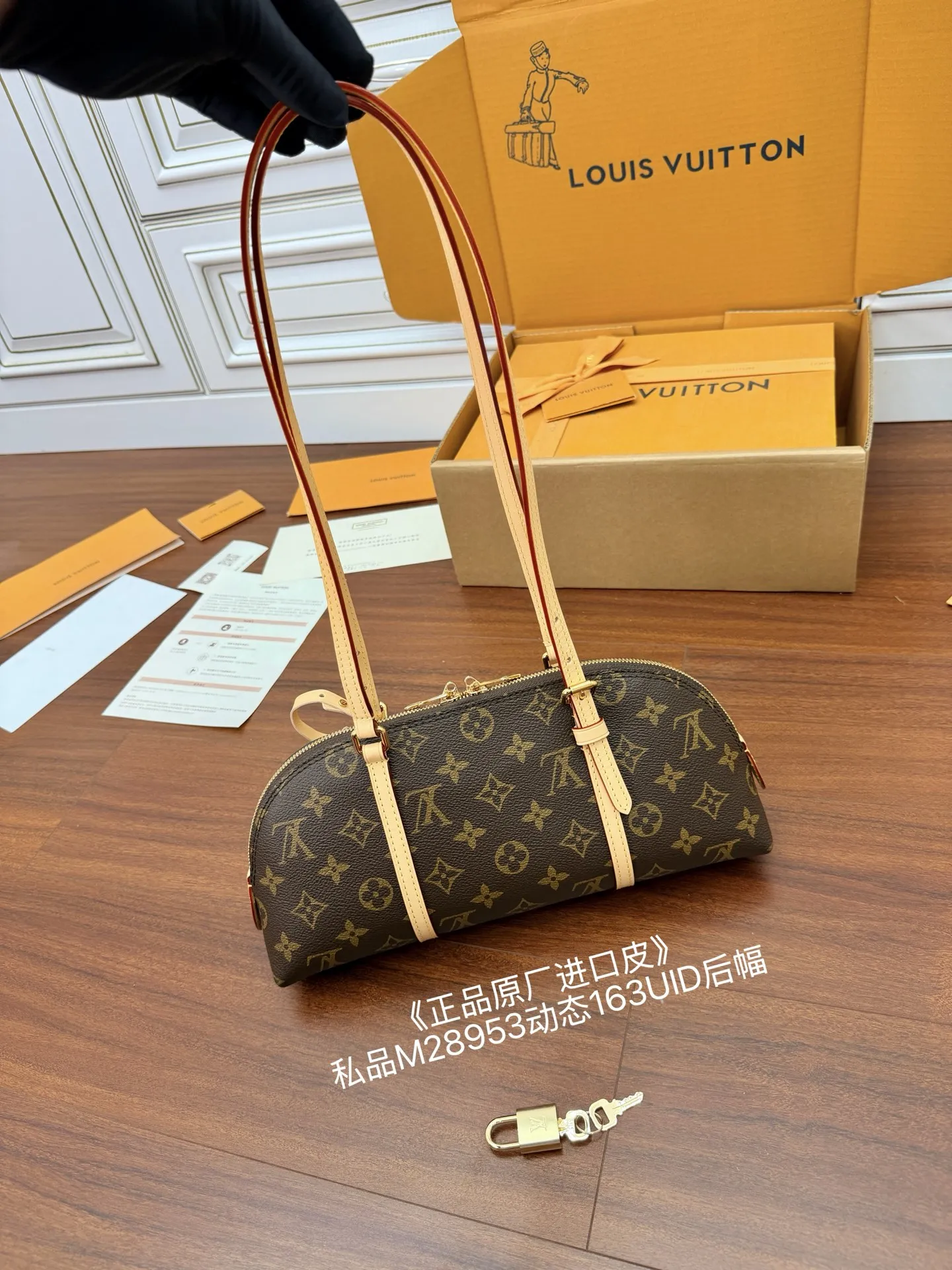 LVM28953 进口菱形面料手袋 女士斜挎包 - 细节图 3