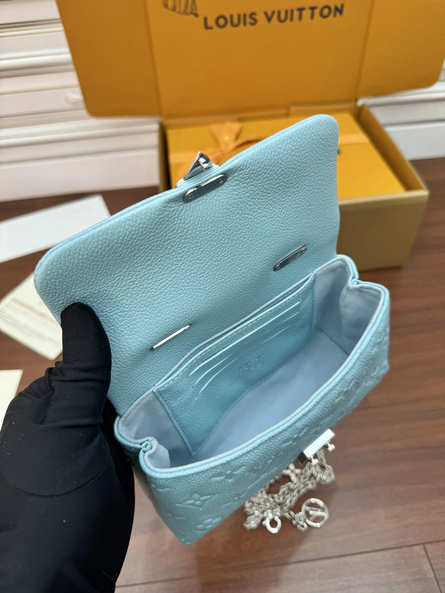 LVM12211 进口菱形面料手袋 女士斜挎包 - 细节图 7