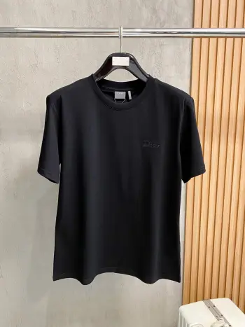 Letter embroidery short sleeves