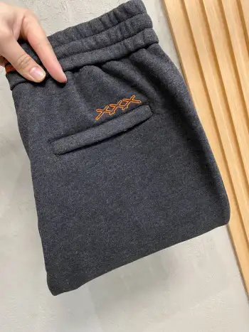 New Men s Cashmere Wool Blend Straight-leg Sports Pants