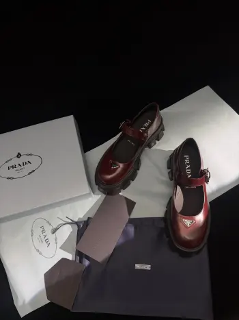 荔枝纹牛皮厚底玛丽珍鞋 女士休闲鞋