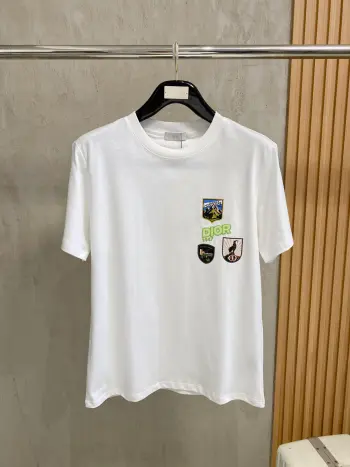 Unisex Printed Embroidered Short Sleeve T-Shirt