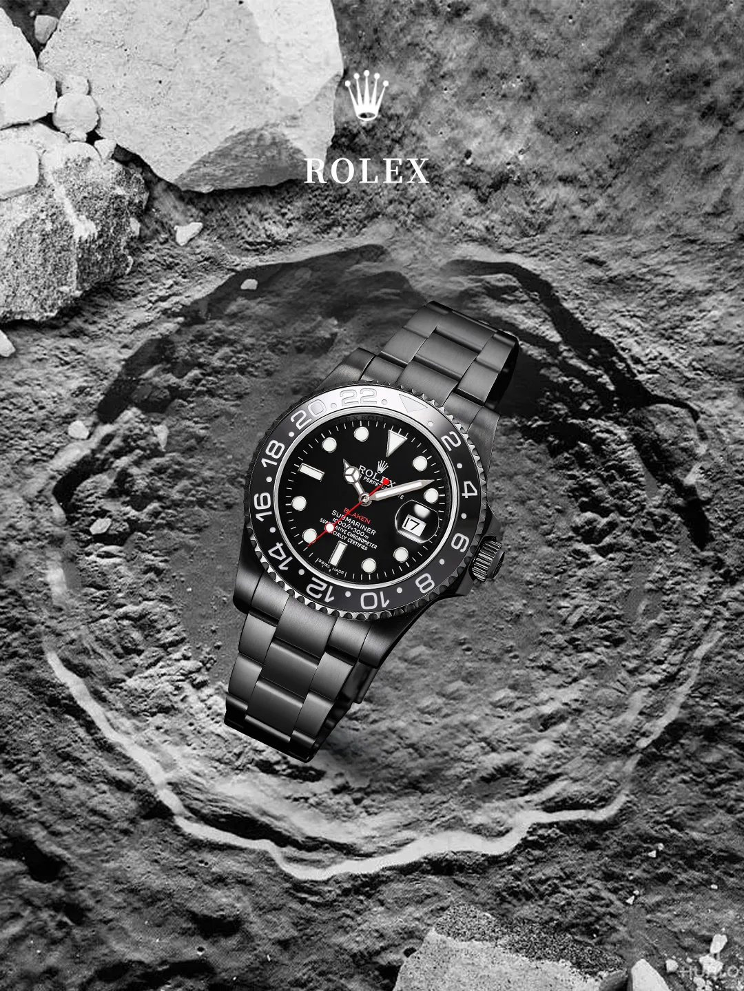 ROLEX 2836 movement Black Steel King Water Ghost series watch Men s mechanical watch - Detail view 9