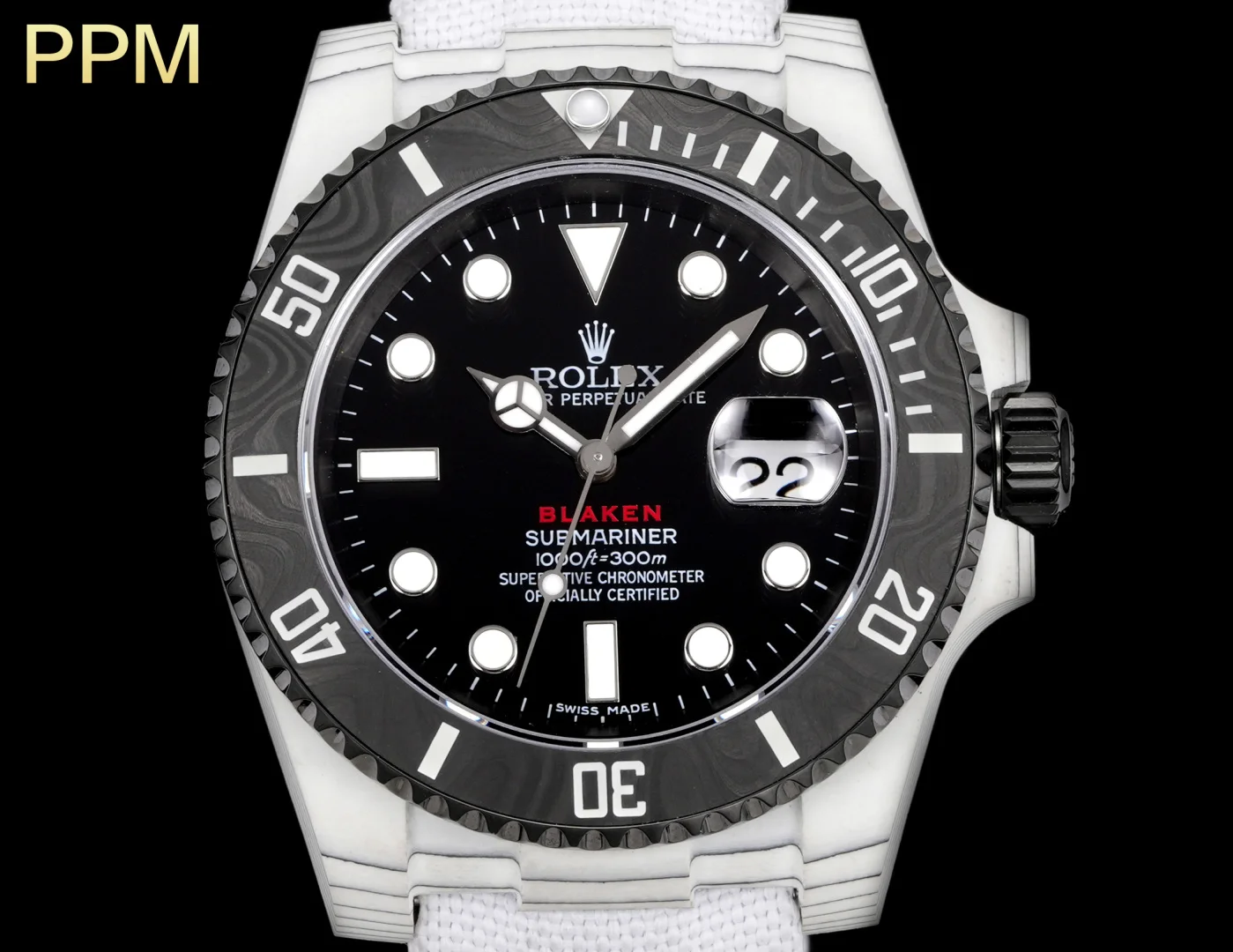 ROLEX 2836 movement Black Steel King Water Ghost series watch Men s mechanical watch - Detail view 1