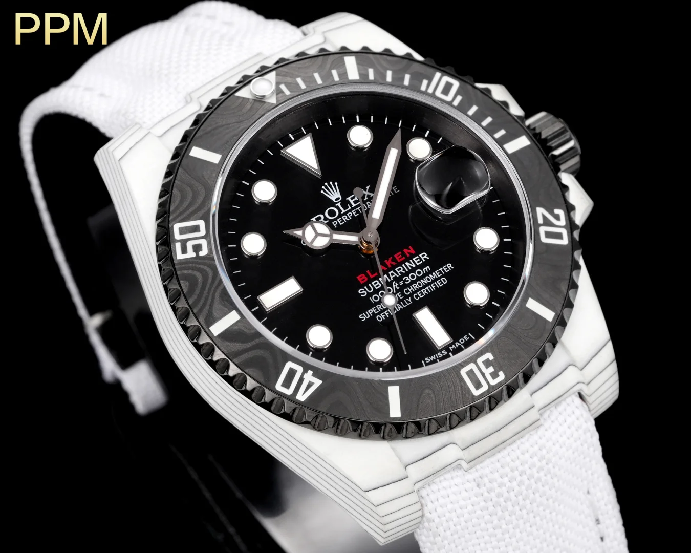 ROLEX 2836 movement Black Steel King Water Ghost series watch Men s mechanical watch - Detail view 2