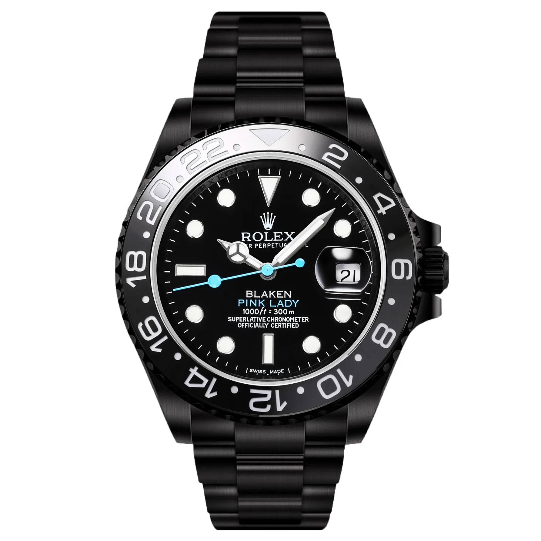 ROLEX 2836 movement Black Steel Royal Submariner series watch Men s mechanical watch - Detail view 4