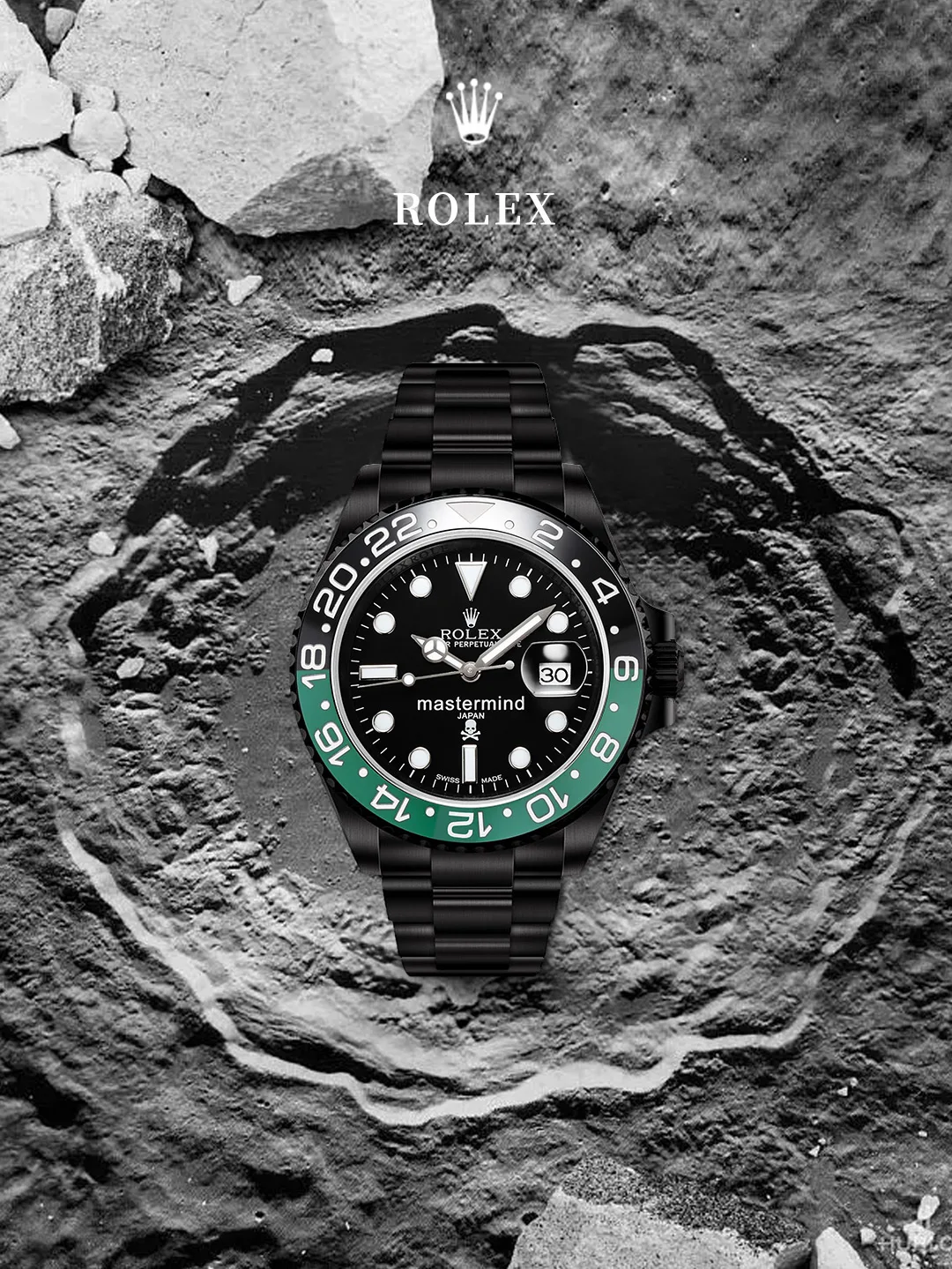 ROLEX 2836 movement Black Steel Royal Submariner series watch Men s mechanical watch - Detail view 8