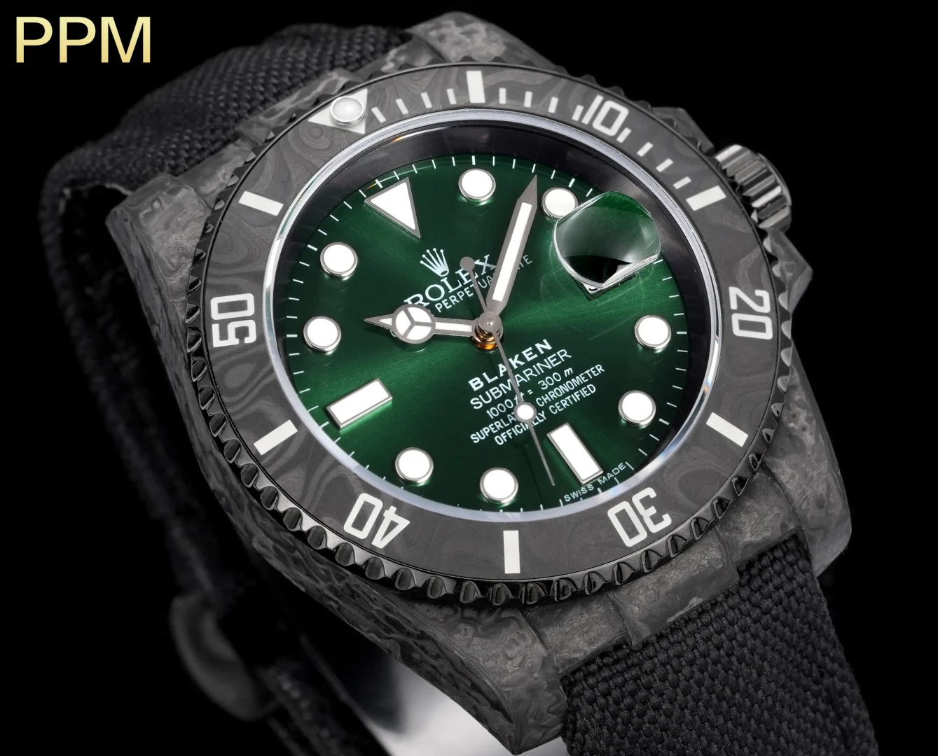 ROLEX 2836 movement Black Steel Royal Submariner series watch Men s mechanical watch - Detail view 2