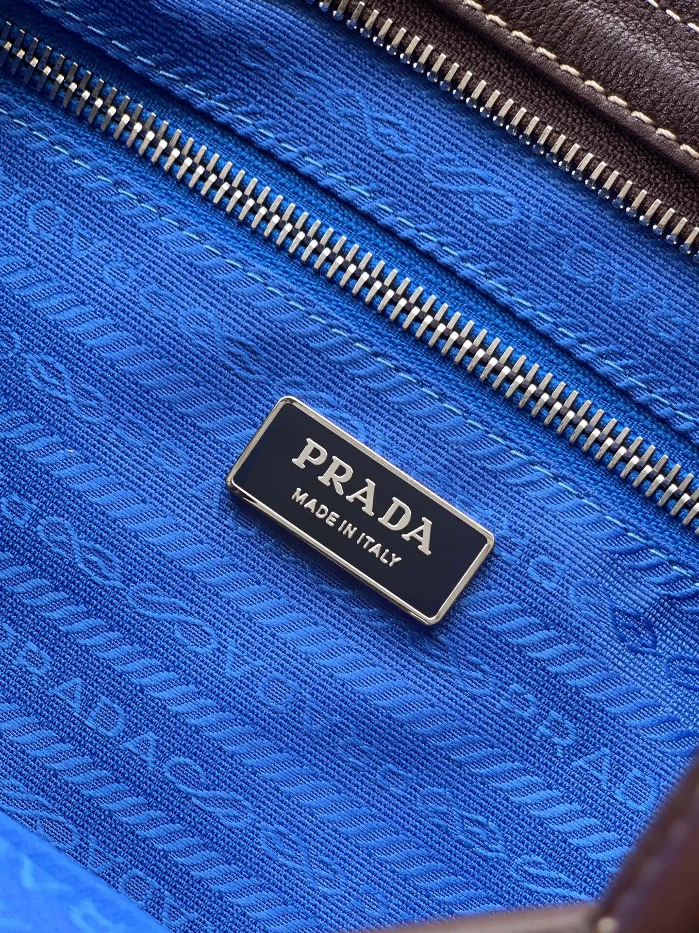 Prada 1BA433 Denim Large Handbag Women s Crossbody Bag - Detail view 9