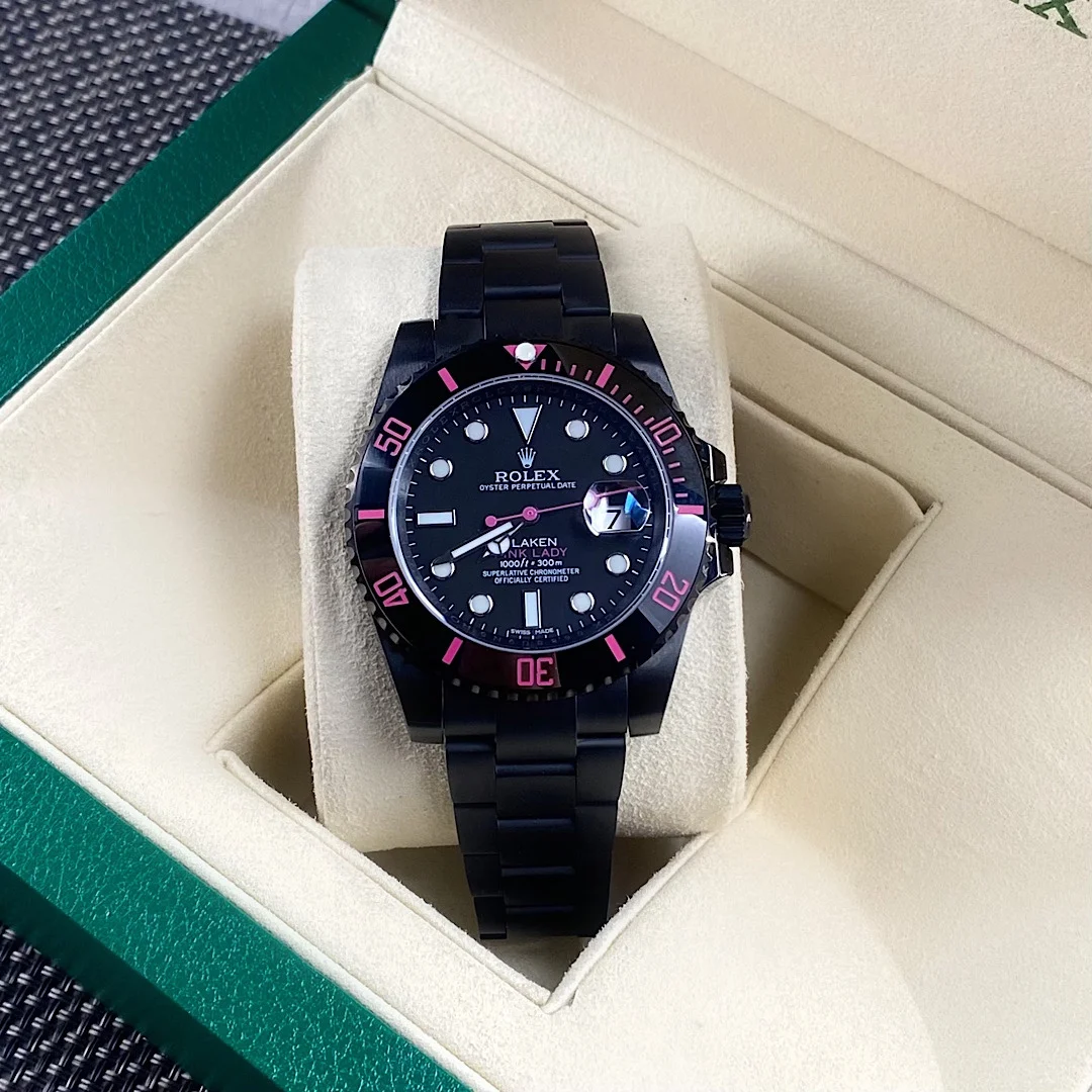 劳力士SW220全自动机芯 904L精钢 潜航者红魔腕表 男士机械腕表 - 细节图 3