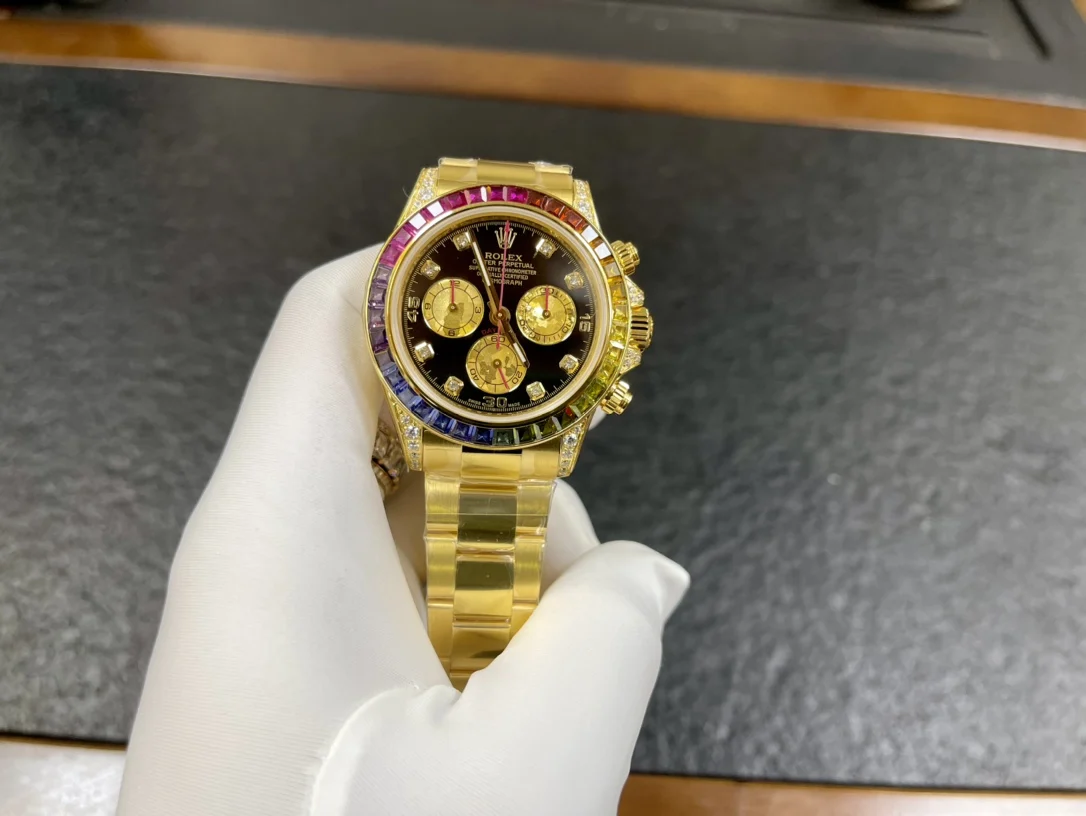 ROLEX 2836 movement 904L stainless steel Rainbow Daytona series watch men s mechanical watch - Detail view 1