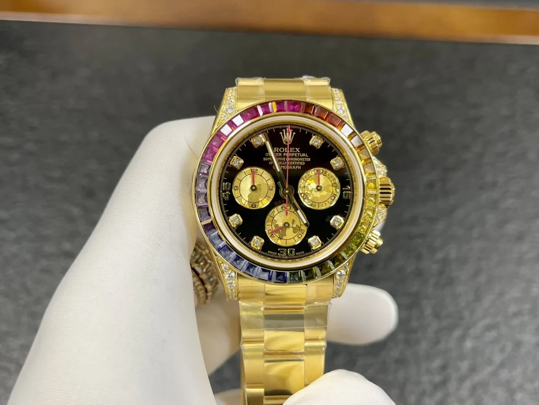 ROLEX 2836 movement 904L stainless steel Rainbow Daytona series watch men s mechanical watch - Detail view 2