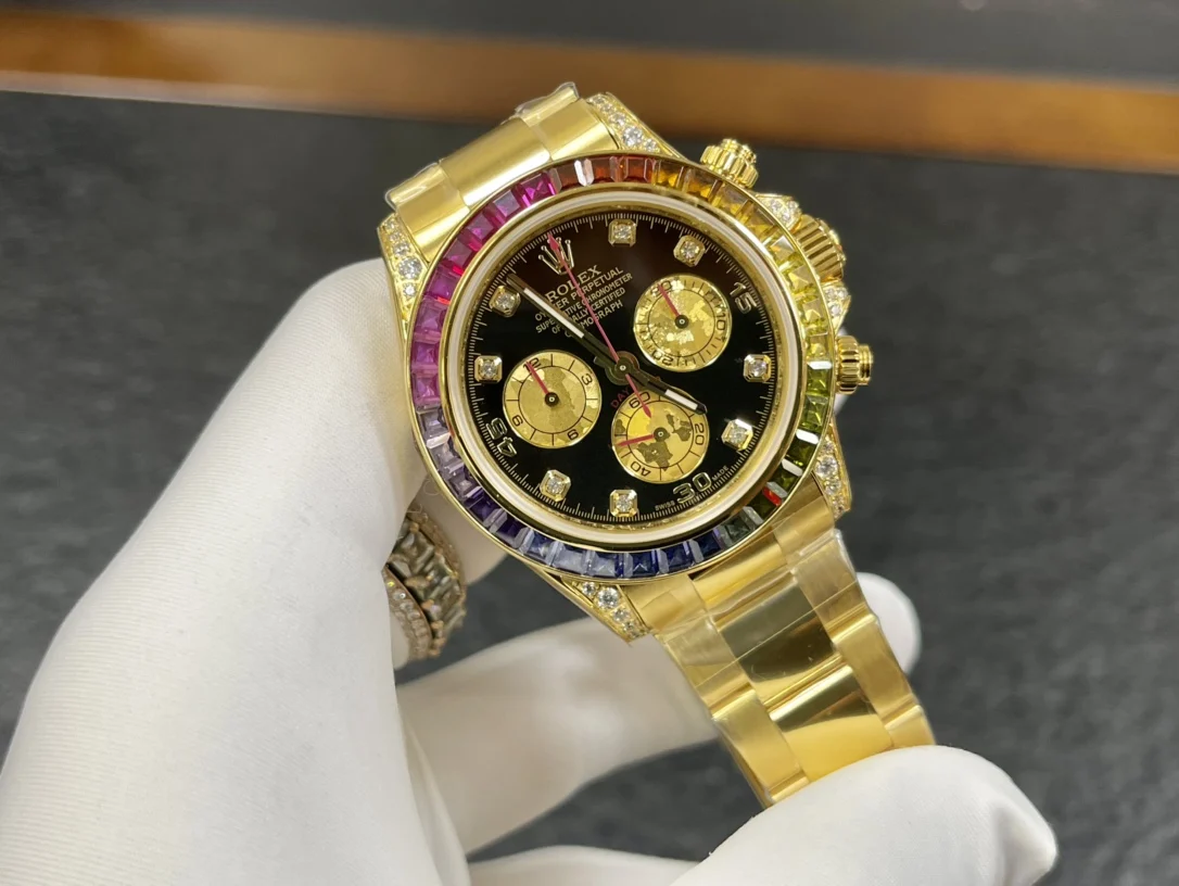 ROLEX 2836 movement 904L stainless steel Rainbow Daytona series watch men s mechanical watch - Detail view 3