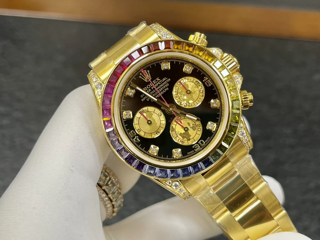 ROLEX 2836 movement 904L stainless steel Rainbow Daytona series watch men s mechanical watch - Detail view 4