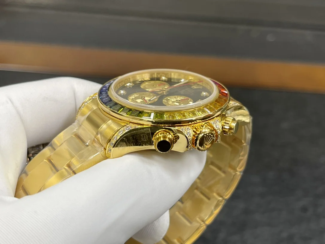 ROLEX 2836 movement 904L stainless steel Rainbow Daytona series watch men s mechanical watch - Detail view 7