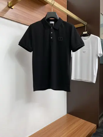 细纹珠地翻领商务Polo