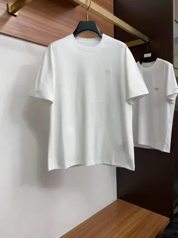 100% Cotton Loose Fit Round Neck Men s Short Sleeve T-Shirt