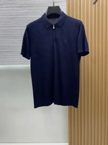 Classic stylish polo shirt with a collar and short sleeves.