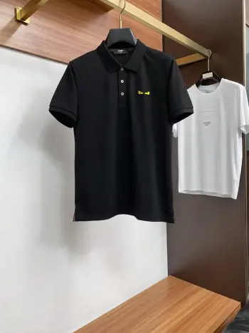 细纹珠地翻领商务Polo