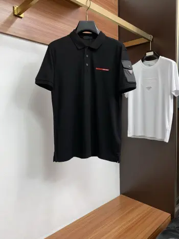 新款男士翻领短袖