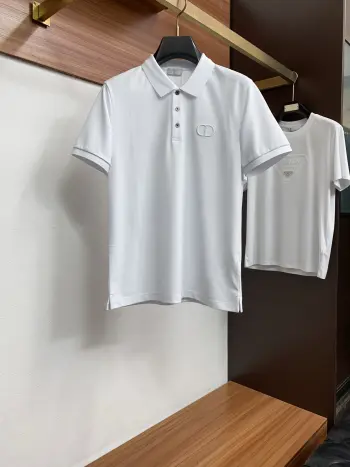 细纹珠地翻领商务Polo