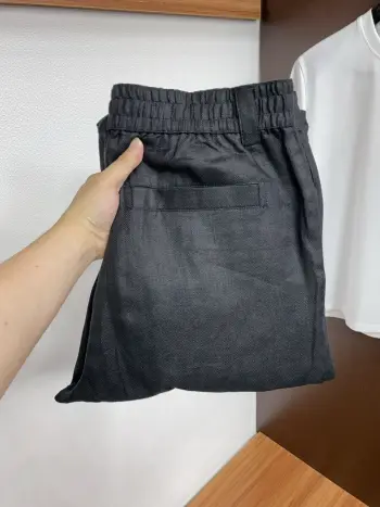 高品质麻料休闲裤