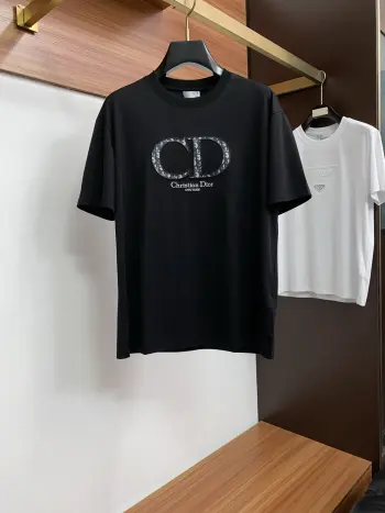 纯棉质阔版圆领男士短袖T恤