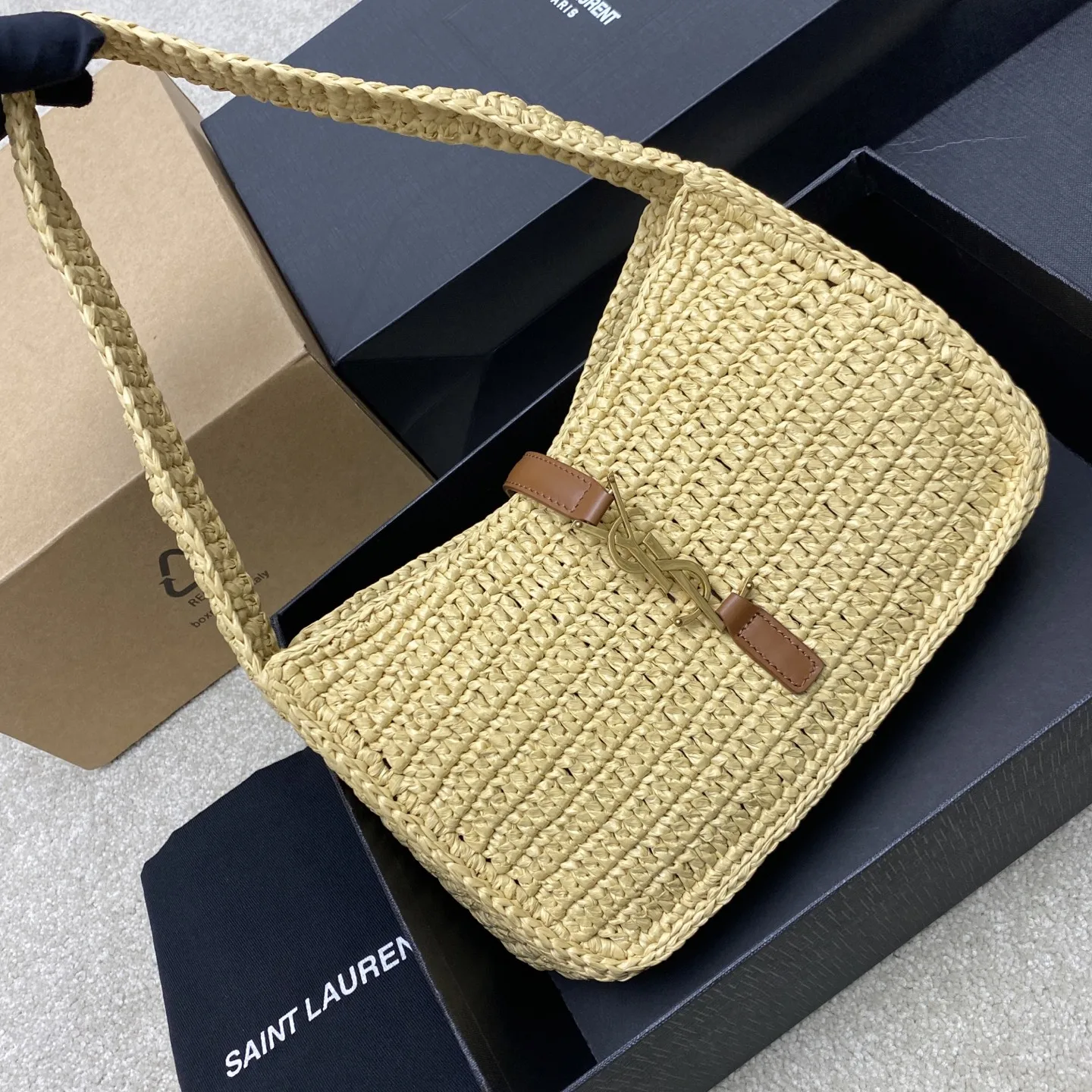 SAINT LAURENT 657228 New Crocodile Pattern Underarm Bag Women s Shoulder Bag - Detail view 9