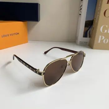 Korean-style metal frame sunglasses