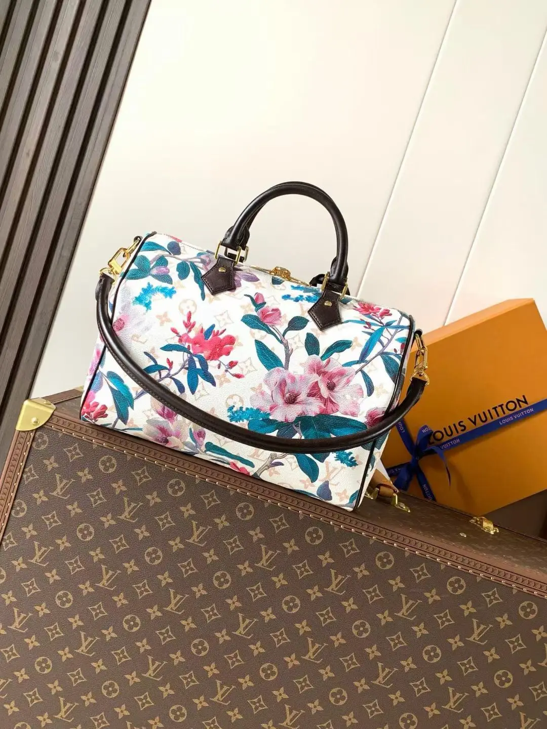 LVM29066 花卉图案手袋 女士斜挎包 - 细节图 3