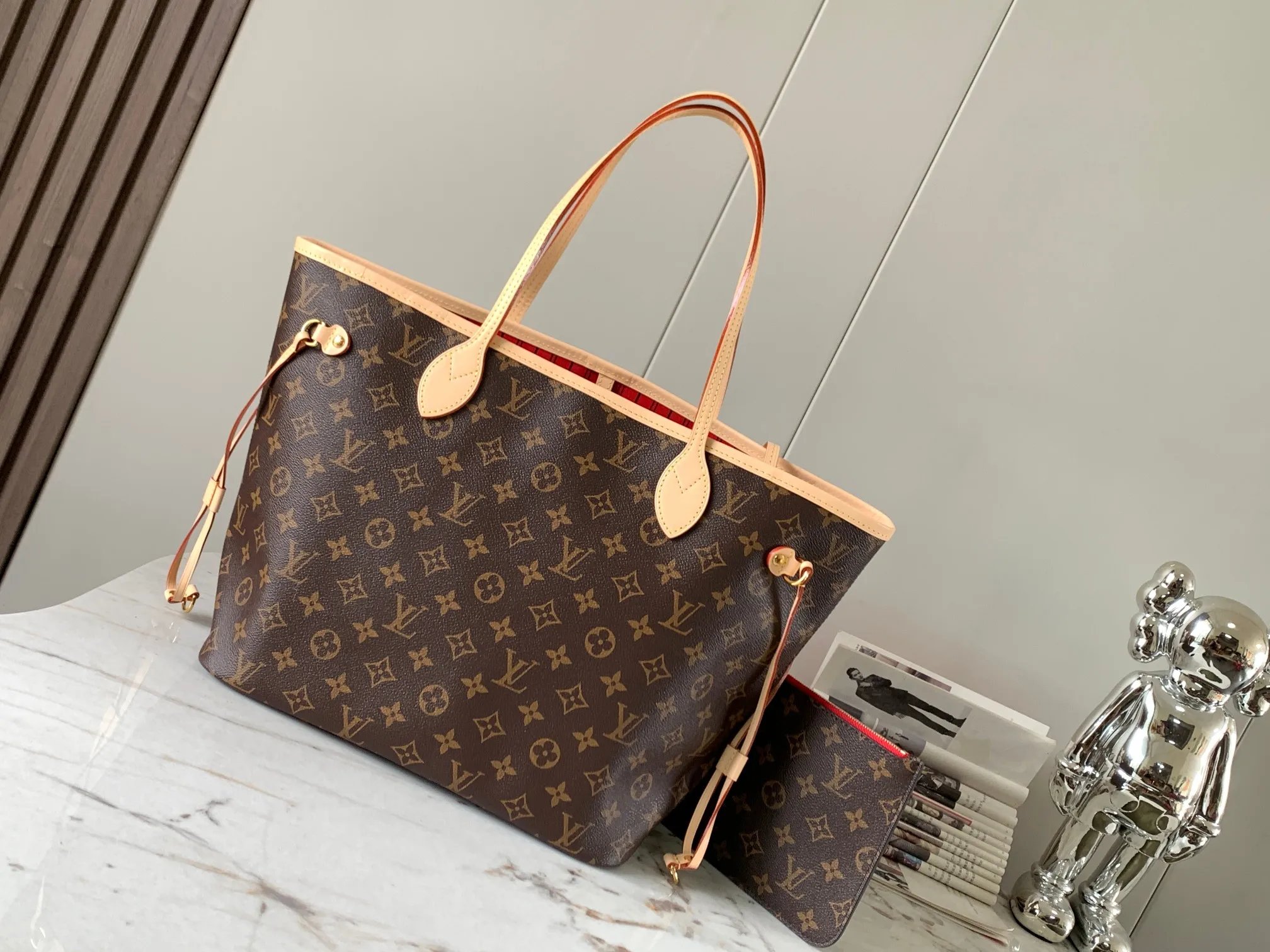 Louis Vuitton M41177 Classic Shopping Bag Women s Shoulder Bag - Detail view 3