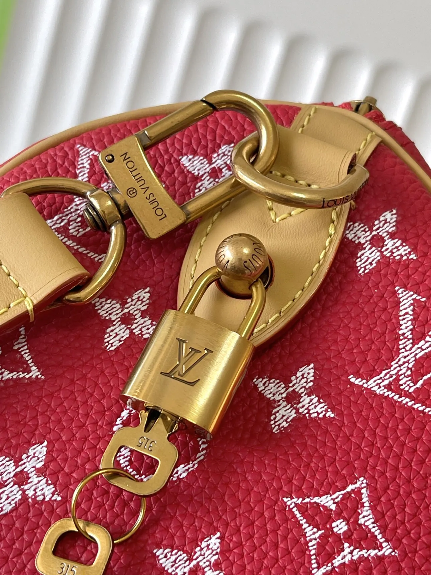 Louis Vuitton M24425 SPEEDY P9 Full Leather Pillow Bag Handheld Crossbody Bag - Detail view 5