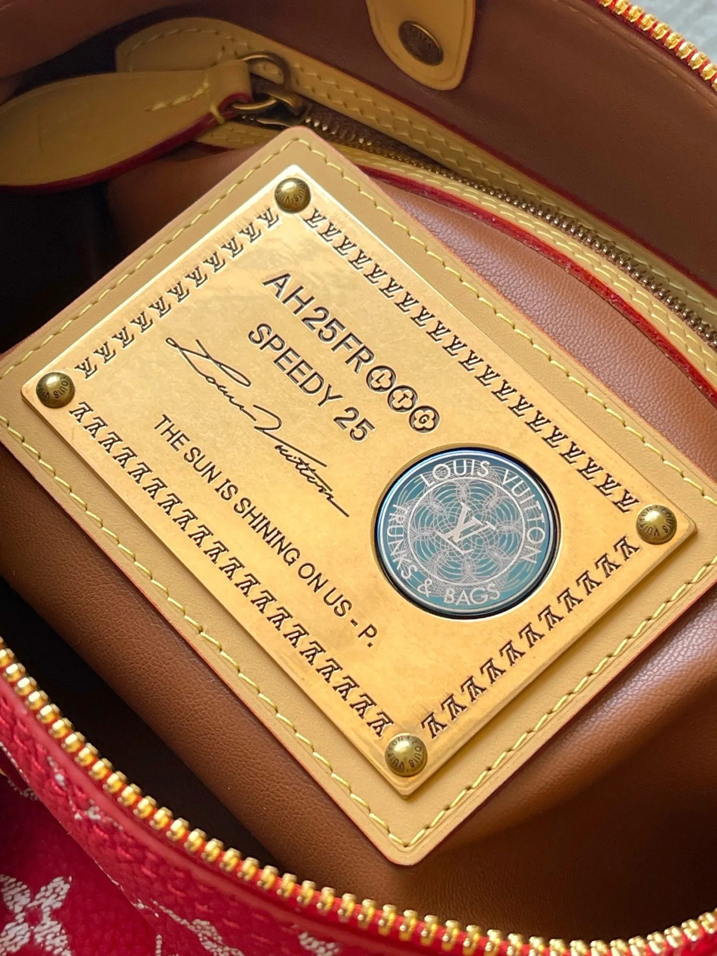 Louis Vuitton M24425 SPEEDY P9 Full Leather Pillow Bag Handheld Crossbody Bag - Detail view 8