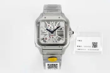 <p>AF 卡地亚 CARTIER AF 山度士系列 腕表 以突破性设计与精湛工艺诠释着时间的艺术 山度士镂空机械 </p><p> 表壳 尺寸47.5X39.8MM精钢表壳  延续经典方形设计 拉丝工艺勾勒出硬朗线条 其标志性的圆角方形轮廓与八颗外露螺丝设计 历经百年仍保持着独特的辨识度 男士机械腕表 </p>