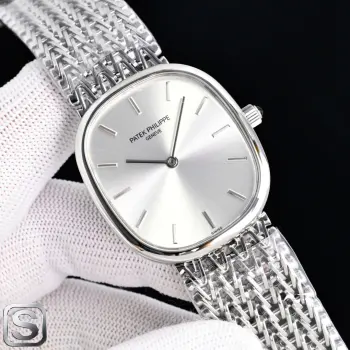  白壳 金壳 <p>PATEK PHILIPPE 百达翡丽 5738 HP1 </p><p> 纤薄 6.2mm</p><p> 重量 75g </p><p> 全新链式表链 全手工装制 PP 手动上链 </p><p> 配送 小牛皮表带+针扣</p><p> 机械 进口机芯</p><p>百达翡丽 5738/1R是品牌经典的酒桶形腕表代表作 男士机械腕表 </p>