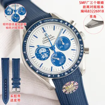 <p>SMF 出品 欧米茄 OMEGA MK1 超霸史努比 50周年纪念款/42mm/3861机/双表带 史努比真飞船 升级得最高版本 对版版本  三个眼睛距离对版 3个眼睛距离原版一致!原版一致 认准原版扣子 扣子有条纹设计 唯一对版扣子 </p><p>原版一致 男士多功能机械腕表 </p>