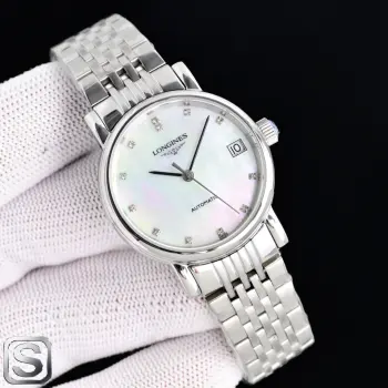  白钢 <p>TW 浪琴 LONGINES XL5 博雅系列  优雅态度 真我个性 为设计宗旨,复刻浪琴表博雅系列</p><p>表壳29MM优雅尺寸 精钢材质篆刻出简洁的圆形轮廓 搭配流畅线条向品牌的制表传统致敬 </p><p>表盘包含白色珍珠母贝  哑光白漆面等样式散发着优美姿态 简约的大三针设计一举一动都是优雅风范的表达 女士机械腕表 </p>