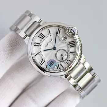 3WF 卡地亚 CARTIER 蓝气球两针半男士腕表 大号 42mm,一款深得正品精髓的经典腕表 认准细节很重要 指针是烧蓝钢指针 水滴蓝宝石玻璃镜面 全自动机械机芯 这是一款百搭时尚精致无比的腕表  请认准独家品质
