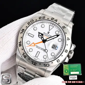 <p>BLAKEN最新升级 劳力士 ROLEX B33 </p><p>(三码合一) 探险家系列 </p><p>RolexExplorer II 226570-0001白探二 / 226570-0002黑探二 探索者的终极选择极地硬核风范  The Ultimate Choice for Explorers, Arctic Strength  </p><p> 42mm霸道表径 力量与优雅的黄金比例 <p>
