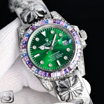 <p>新品 劳力士 ROLEX X43 重工打造克罗心给你不一样的体验 不喜欢撞鬼的你 它绝对是你的知音 劳力士ROLEX 水鬼后镶钻克罗心系列男士精品时尚腕表 搭配进口全自动机械机芯 316精钢表壳 强化矿物耐磨玻璃镜片 太阳出品精致推荐男士机械腕表 